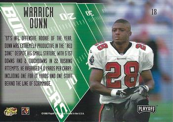 1998 Playoff Absolute SSD Hobby - Red Zone #18 Warrick Dunn Back