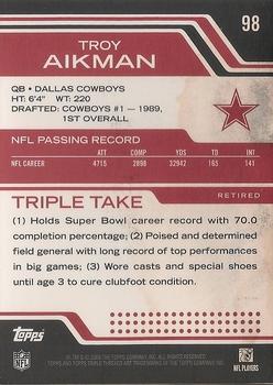2008 Topps Triple Threads #98 Troy Aikman Back