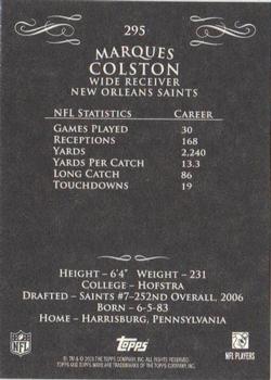 2008 Topps Mayo #295 Marques Colston Back