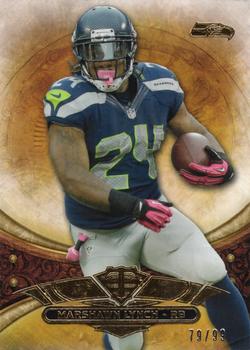 2013 Topps Triple Threads - Gold #1 Marshawn Lynch Front