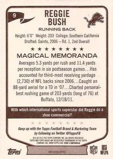2013 Topps Magic - Mini Black Border #9 Reggie Bush Back