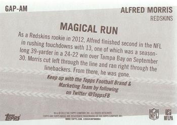 2013 Topps Magic - Ground & Pound #GAP-AM Alfred Morris Back