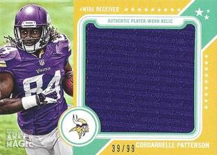 2013 Topps Magic - Rookie Relics #MRR-CP Cordarrelle Patterson Front