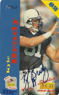 1995 Signature Rookies Auto-Phonex - Phone Card Autographs #20 Kyle Brady Front