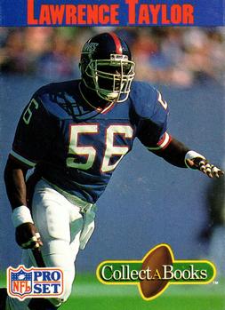 1990 Pro Set Collect-A-Books #NNO Lawrence Taylor Front
