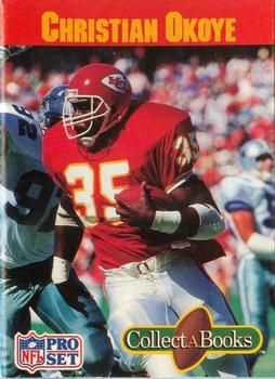 1990 Pro Set Collect-A-Books #NNO Christian Okoye Front
