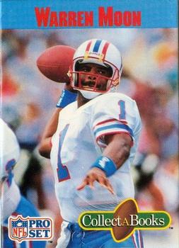 1990 Pro Set Collect-A-Books #NNO Warren Moon Front