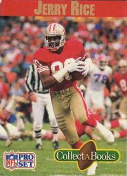 1990 Pro Set Collect-A-Books #NNO Jerry Rice Front