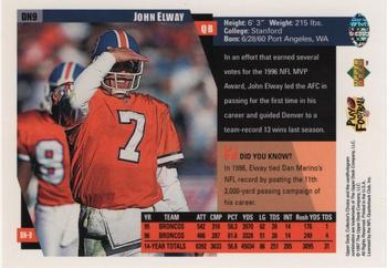 1997 Collector's Choice Denver Broncos #DN9 John Elway Back