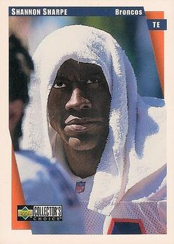 1997 Collector's Choice Denver Broncos #DN10 Shannon Sharpe Front
