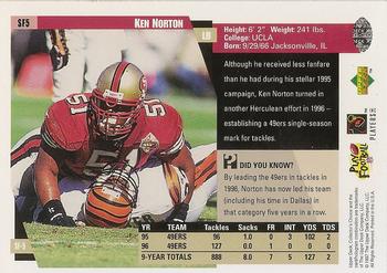 1997 Collector's Choice San Francisco 49ers #SF5 Ken Norton Back