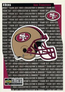 1997 Collector's Choice San Francisco 49ers #SF14 Checklist Front