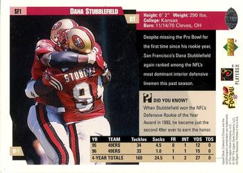 1997 Collector's Choice San Francisco 49ers #SF1 Dana Stubblefield Back