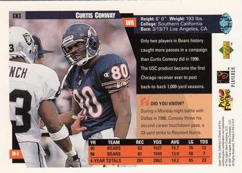 1997 Collector's Choice Chicago Bears #CH3 Curtis Conway Back