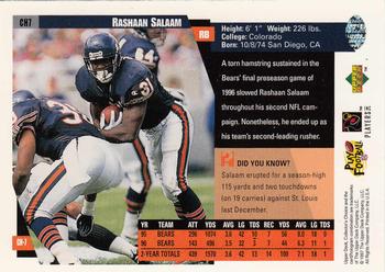 1997 Collector's Choice Chicago Bears #CH7 Rashaan Salaam Back