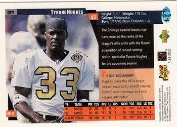 1997 Collector's Choice Chicago Bears #CH12 Tyrone Hughes Back