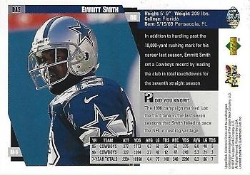 1997 Collector's Choice Dallas Cowboys #DA5 Emmitt Smith Back