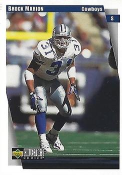 1997 Collector's Choice Dallas Cowboys #DA12 Brock Marion Front