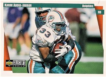 1997 Collector's Choice Miami Dolphins #MI1 Karim Abdul-Jabbar Front