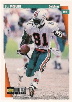 1997 Collector's Choice Miami Dolphins #MI2 O.J. McDuffie Front