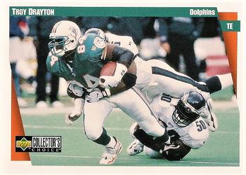1997 Collector's Choice Miami Dolphins #MI3 Troy Drayton Front