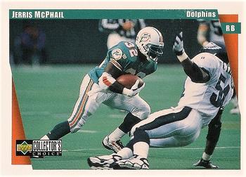 1997 Collector's Choice Miami Dolphins #MI10 Jerris McPhail Front
