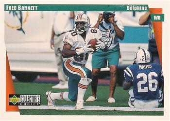1997 Collector's Choice Miami Dolphins #MI12 Fred Barnett Front