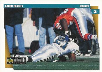 1997 Collector's Choice Jacksonville Jaguars #JA7 Aaron Beasley Front