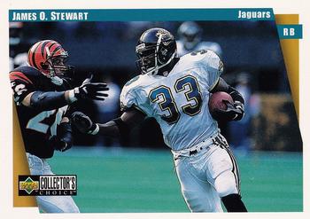 1997 Collector's Choice Jacksonville Jaguars #JA12 James O. Stewart Front