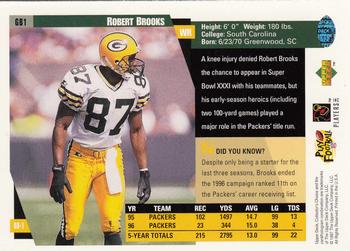 1997 Collector's Choice Green Bay Packers #GB1 Robert Brooks Back