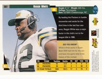 1997 Collector's Choice Green Bay Packers #GB7 Reggie White Back