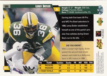 1997 Collector's Choice Green Bay Packers #GB8 LeRoy Butler Back