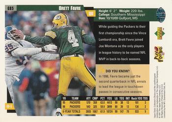 1997 Collector's Choice Green Bay Packers #GB5 Brett Favre Back