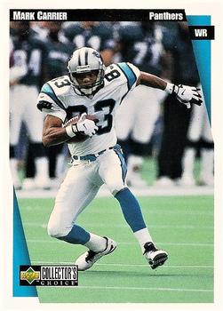 1997 Collector's Choice Carolina Panthers #CA2 Mark Carrier Front