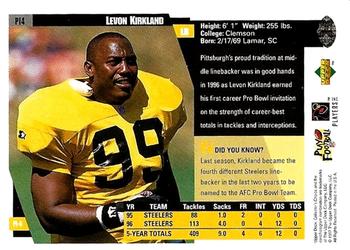1997 Collector's Choice Pittsburgh Steelers #PI4 Levon Kirkland Back