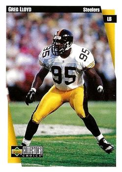 1997 Collector's Choice Pittsburgh Steelers #PI8 Greg Lloyd Front