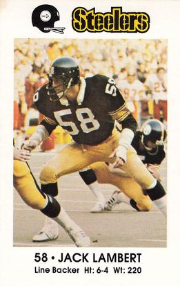 1981 Pittsburgh Steelers Police #NNO Jack Lambert Front