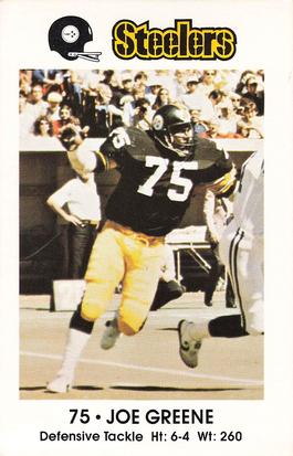 1981 Pittsburgh Steelers Police #NNO Joe Greene Front