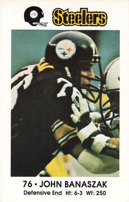 1981 Pittsburgh Steelers Police #NNO John Banaszak Front