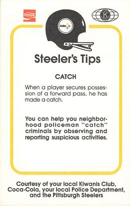 1981 Pittsburgh Steelers Police #NNO John Stallworth Back
