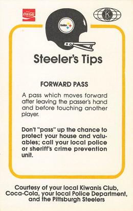 1982 Pittsburgh Steelers Police #NNO Terry Bradshaw Back