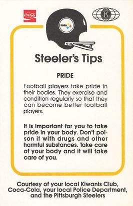 1982 Pittsburgh Steelers Police #NNO Franco Harris Back