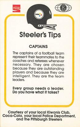 1982 Pittsburgh Steelers Police #NNO Jack Lambert Back