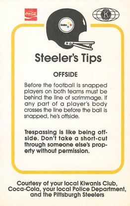 1982 Pittsburgh Steelers Police #NNO Tom Beasley Back