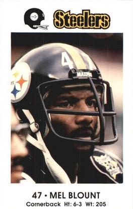 1983 Pittsburgh Steelers Police #NNO Mel Blount Front