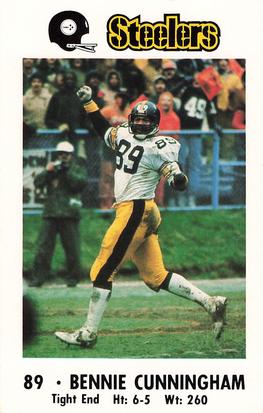 1983 Pittsburgh Steelers Police #NNO Bennie Cunningham Front