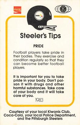 1983 Pittsburgh Steelers Police #NNO Franco Harris Back