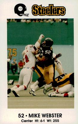 1983 Pittsburgh Steelers Police #NNO Mike Webster Front