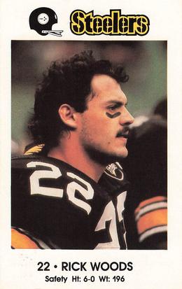 1983 Pittsburgh Steelers Police #NNO Rick Woods Front