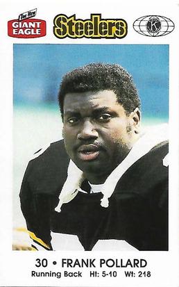 1985 Pittsburgh Steelers Kiwanis Giant Eagle Police #NNO Frank Pollard Front